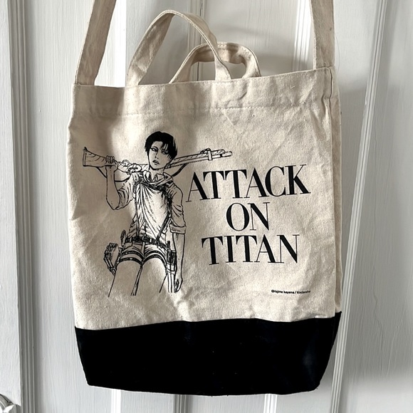 Beams Handbags - Attack on Titan canvas bag Levi